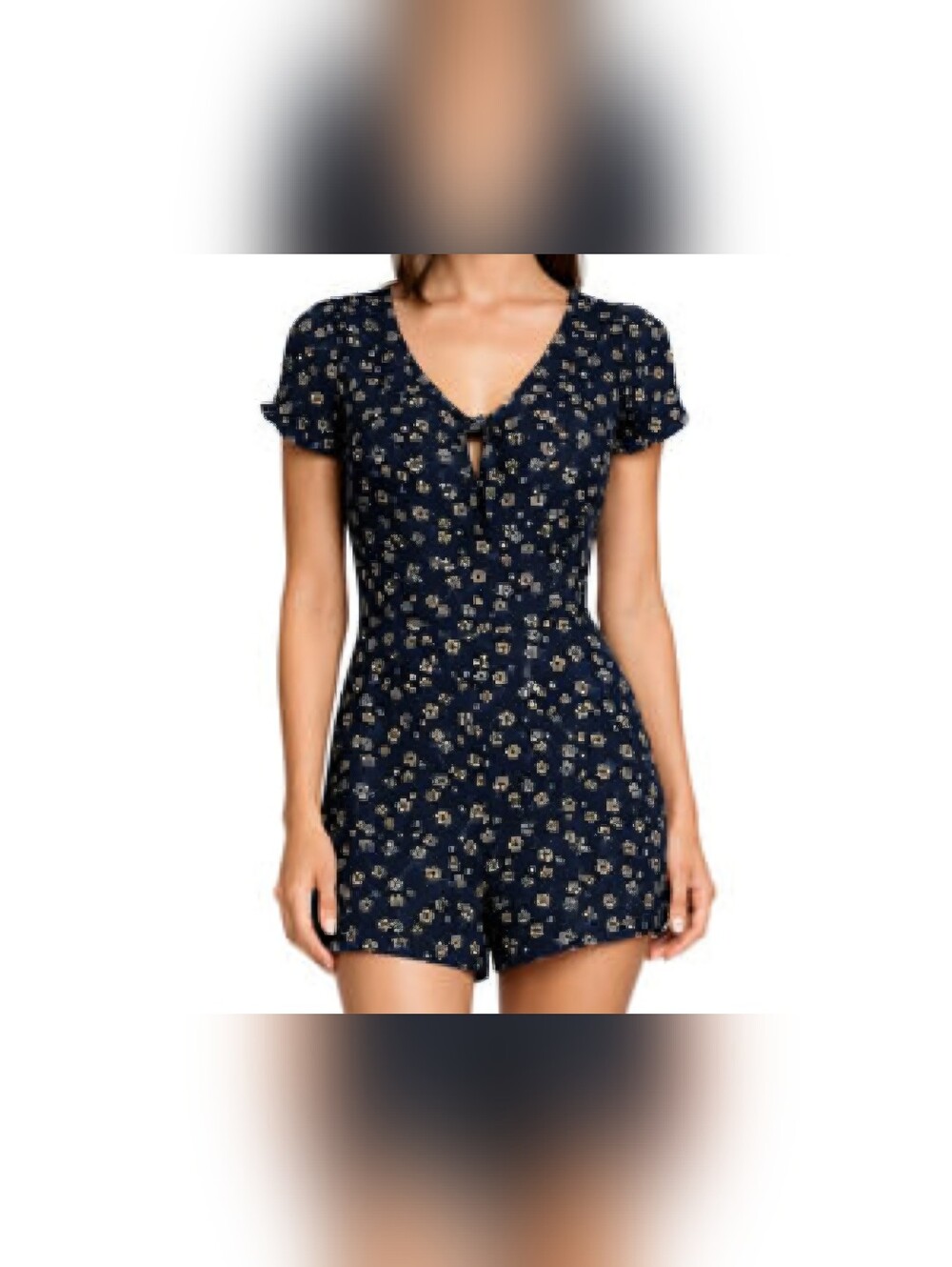Hollister Floral Short Sleeve Romper